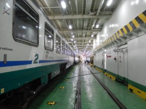 Our Train on the Ferry